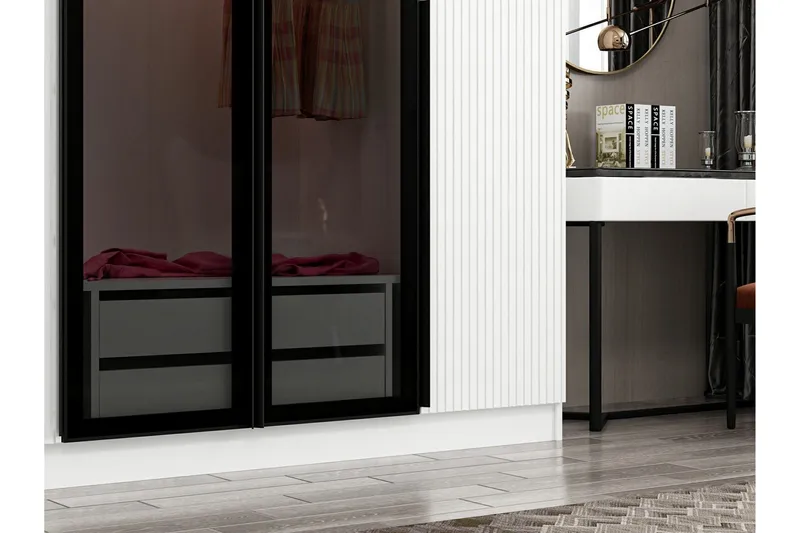 Fruitland Garderob 270 cm - Vit - Förvaring - Garderober & garderobssystem