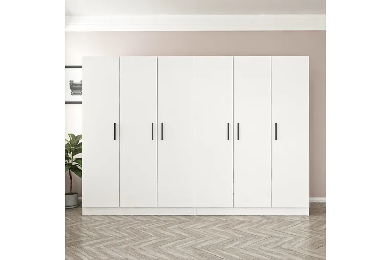 Fruitland Garderob 270 cm - Vit - Förvaring - Garderober & garderobssystem