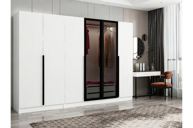 Fruitland Garderob 270 cm - Vit - Förvaring - Garderober & garderobssystem