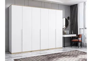 Fruitland Garderob 270x206 cm - Vit - Förvaring - Garderober & garderobssystem