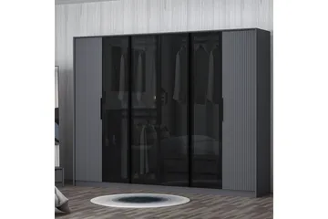 Fruitland Garderob 274x210 cm - Antracit - Förvaring - Garderober & garderobssystem