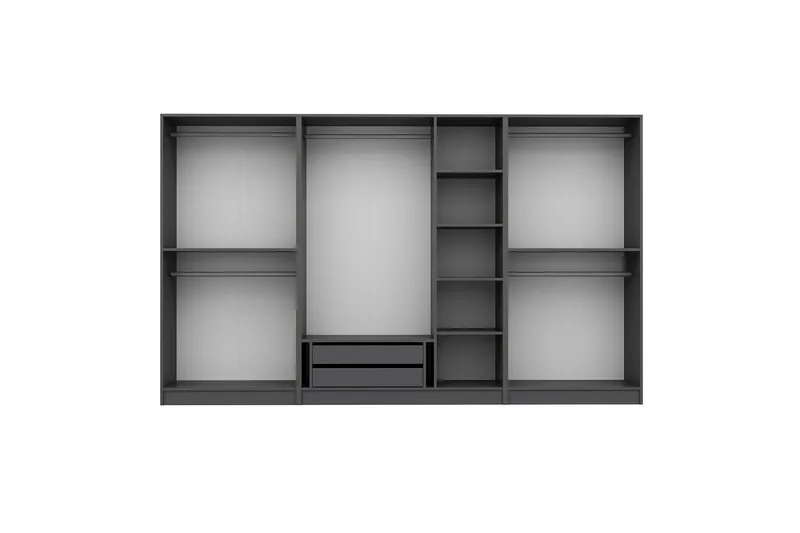 Fruitland Garderob 315 cm - Antracit - Förvaring - Garderober & garderobssystem