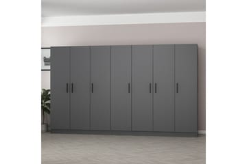 Fruitland Garderob 315 cm - Antracit - Förvaring - Garderober & garderobssystem