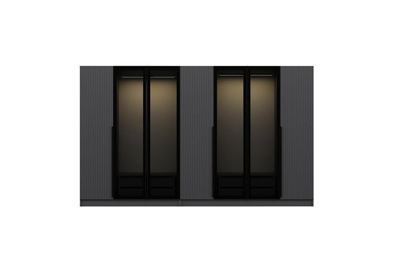 Fruitland Garderob 315 cm - Antracit - Förvaring - Garderober & garderobssystem