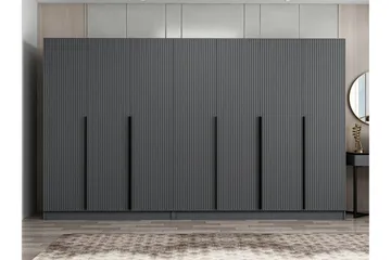 Fruitland Garderob 315 cm - Antracit - Förvaring - Garderober & garderobssystem