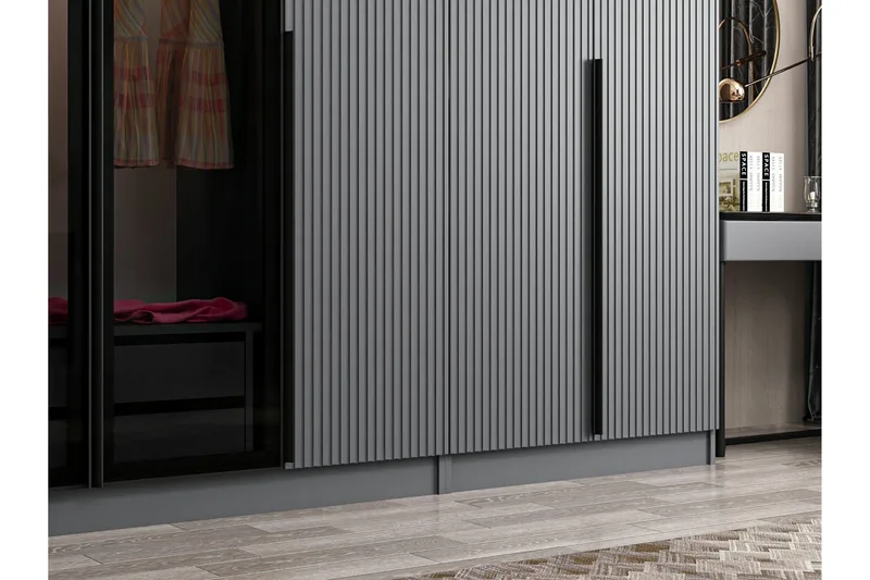 Fruitland Garderob 315 cm - Antracit - Förvaring - Garderober & garderobssystem