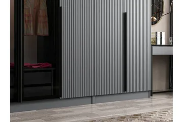 Fruitland Garderob 315 cm - Antracit - Förvaring - Garderober & garderobssystem