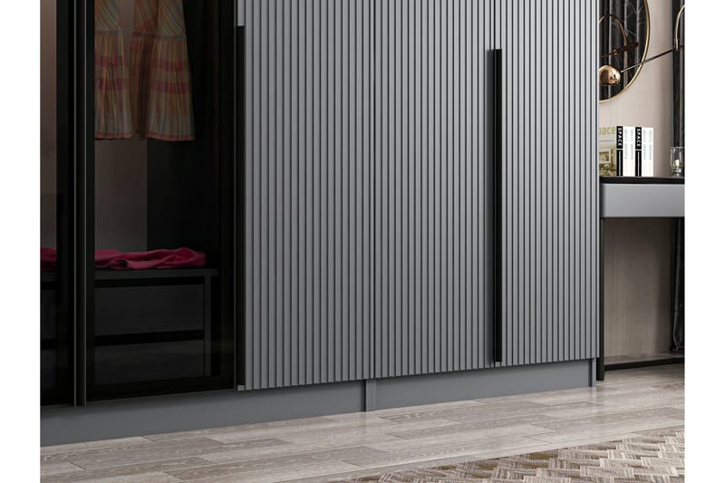 Fruitland Garderob 315 cm - Antracit - Förvaring - Garderober & garderobssystem