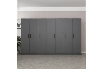 Fruitland Garderob 315 cm - Antracit - Förvaring - Garderober & garderobssystem