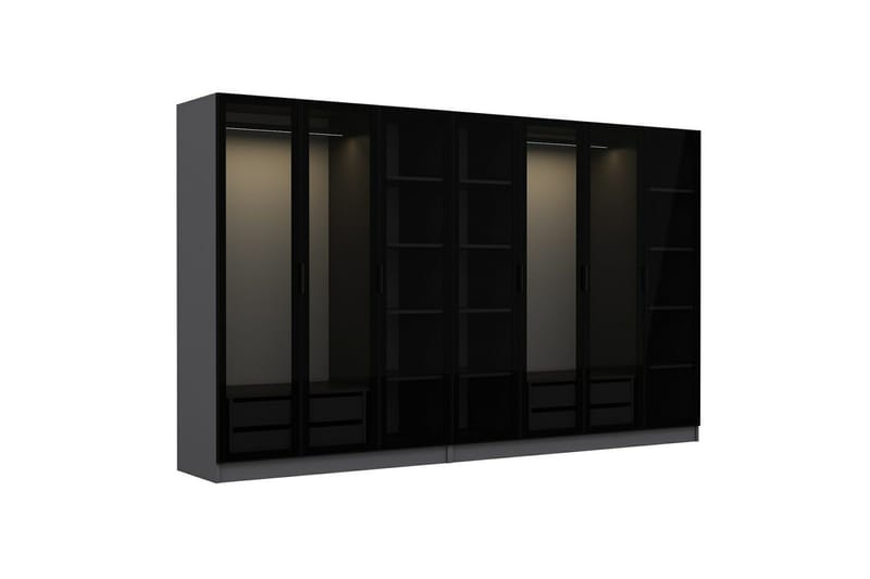 Fruitland Garderob 315 cm - Antracit - Förvaring - Garderober & garderobssystem