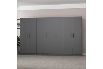 Fruitland Garderob 315 cm - Antracit - Förvaring - Garderober & garderobssystem