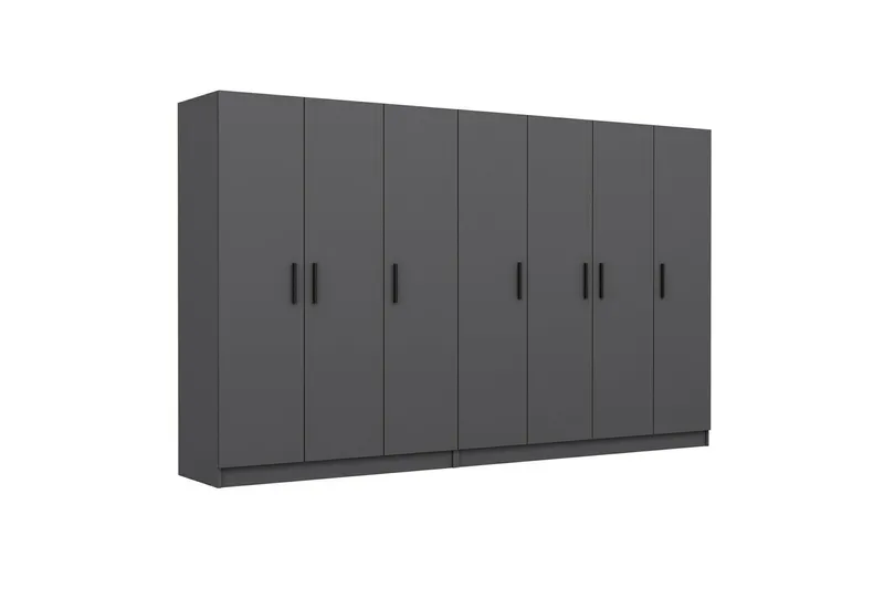 Fruitland Garderob 315 cm - Antracit - Förvaring - Garderober & garderobssystem