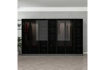 Fruitland Garderob 315 cm - Antracit - Förvaring - Garderober & garderobssystem