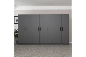 Fruitland Garderob 315 cm - Antracit - Förvaring - Garderober & garderobssystem