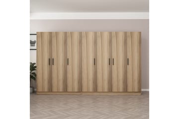 Fruitland Garderob 315 cm - Ek - Förvaring - Garderober & garderobssystem