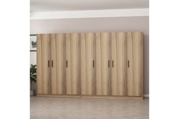 Fruitland Garderob 315 cm - Ek - Förvaring - Garderober & garderobssystem