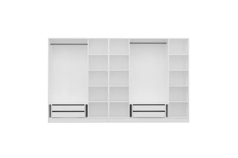 Fruitland Garderob 315 cm - Vit - Förvaring - Garderober & garderobssystem