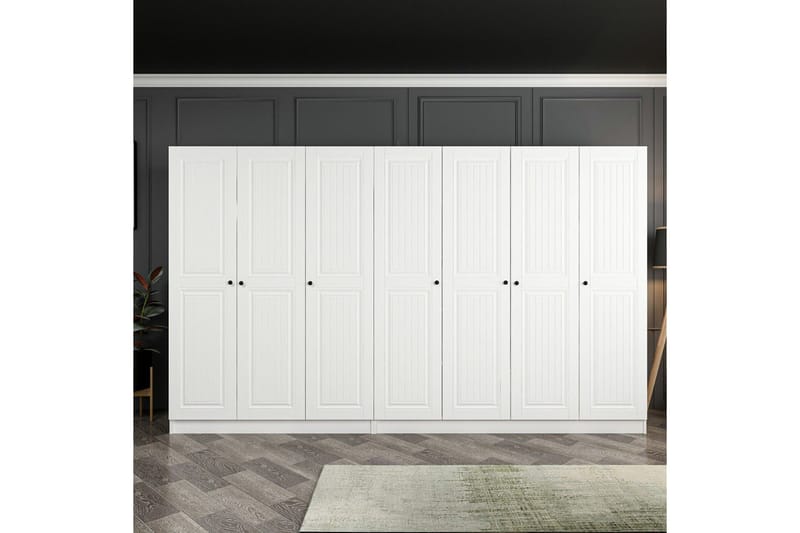 Fruitland Garderob 315 cm, Vit