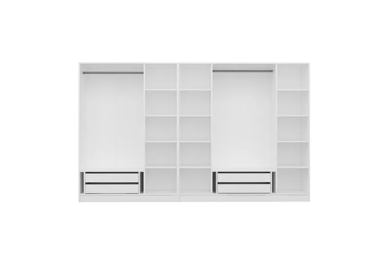 Fruitland Garderob 315 cm - Vit - Förvaring - Garderober & garderobssystem