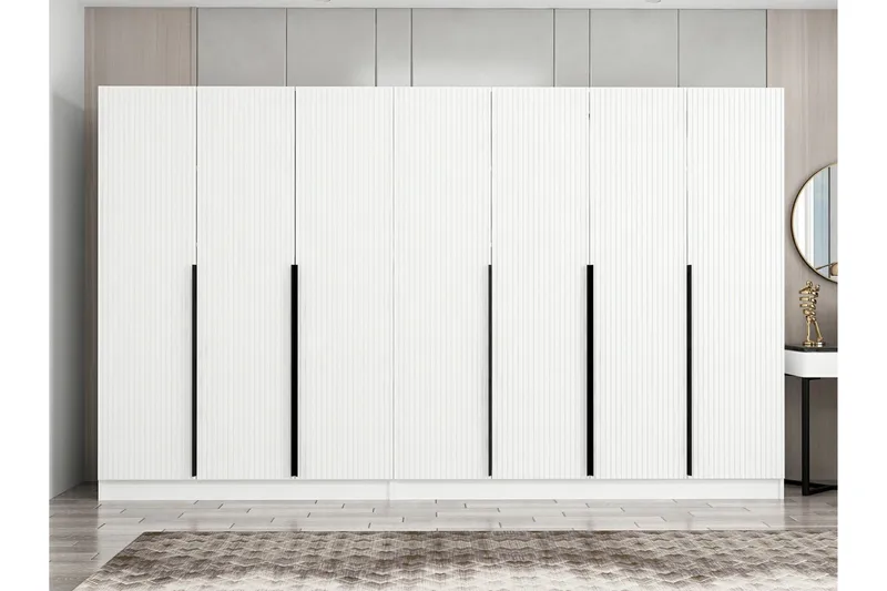 Fruitland Garderob 315 cm - Vit - Förvaring - Garderober & garderobssystem