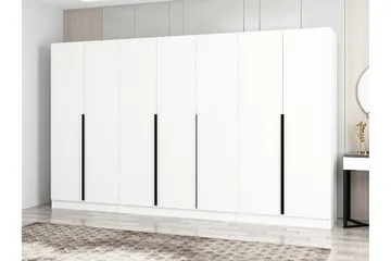 Fruitland Garderob 315 cm - Vit - Förvaring - Garderober & garderobssystem