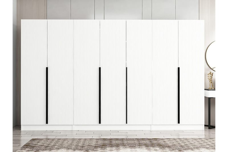 Fruitland Garderob 315 cm - Vit - Förvaring - Garderober & garderobssystem