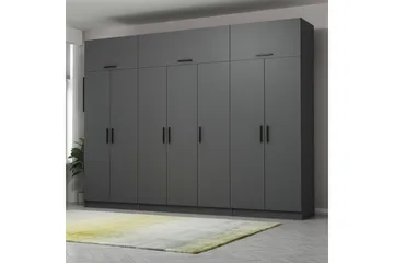 Fruitland Garderob 315x235 cm - Antracit - Förvaring - Garderober & garderobssystem