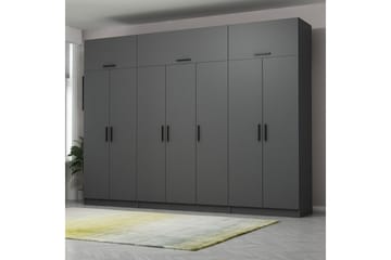 Fruitland Garderob 315x235 cm - Antracit - Förvaring - Garderober & garderobssystem