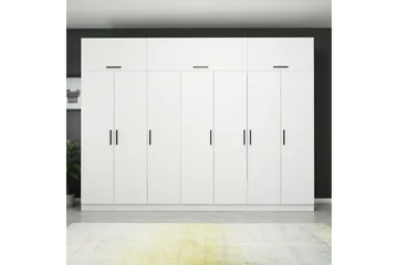 Fruitland Garderob 315x235 cm - Vit - Förvaring - Garderober & garderobssystem