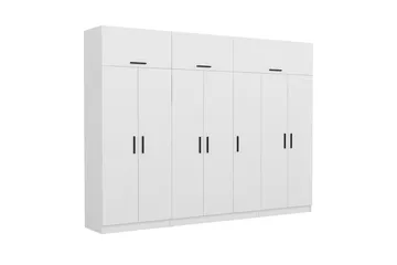 Fruitland Garderob 315x235 cm - Vit - Förvaring - Garderober & garderobssystem