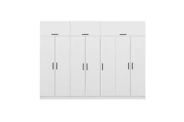 Fruitland Garderob 315x255 cm - Vit - Förvaring - Garderober & garderobssystem