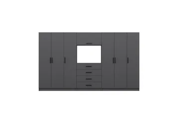 Fruitland Garderob 360x210 cm - Antracit - Förvaring - Garderober & garderobssystem