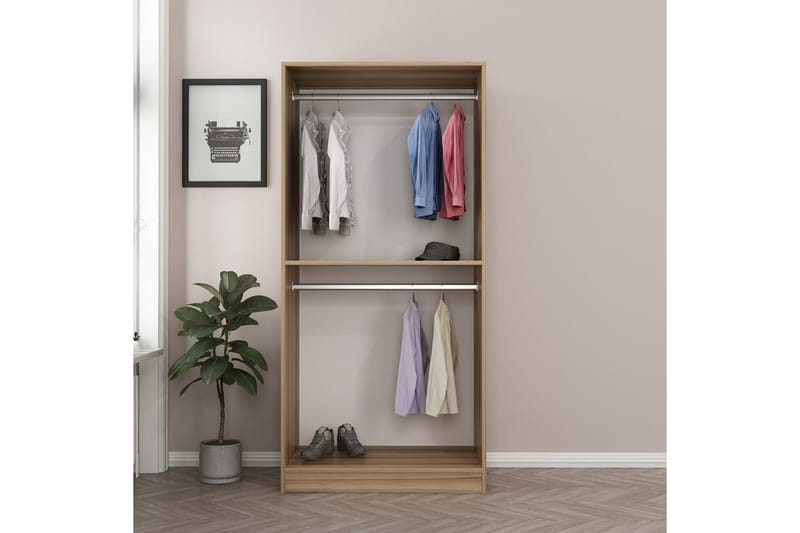 Fruitland Garderob 90 cm - Brun - Förvaring - Garderober & garderobssystem