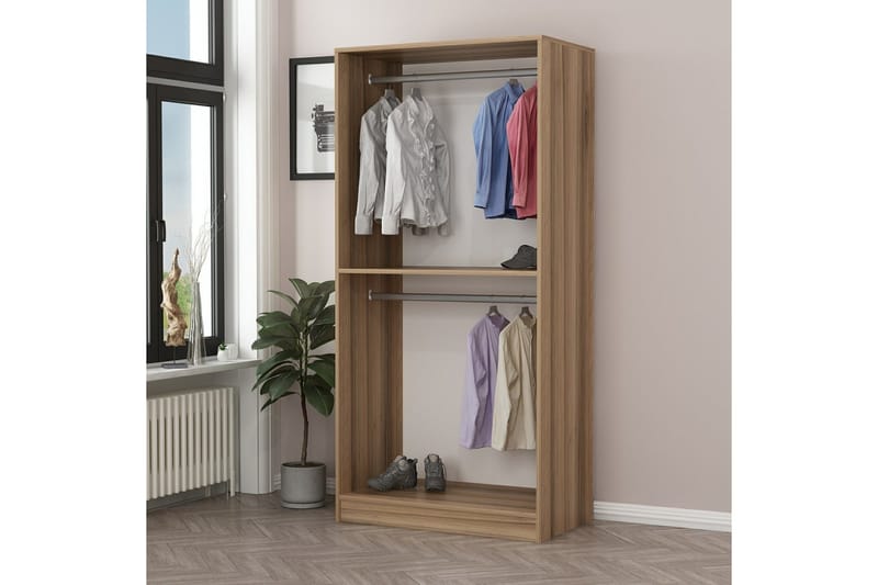 Fruitland Garderob 90 cm - Brun - Förvaring - Garderober & garderobssystem