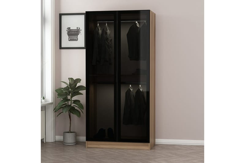 Fruitland Garderob 90 cm - Brun - Förvaring - Garderober & garderobssystem