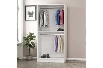 Fruitland Garderob 90 cm i Målat Trä - Vit - Förvaring - Garderober & garderobssystem