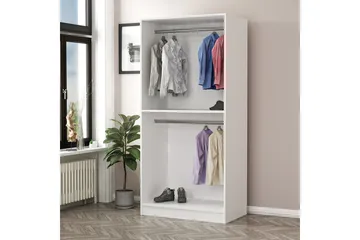 Fruitland Garderob 90 cm i Målat Trä - Vit - Förvaring - Garderober & garderobssystem
