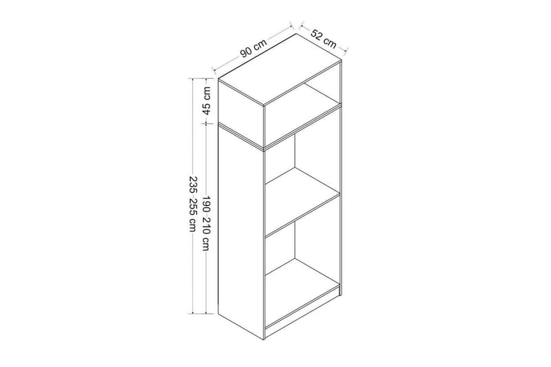 Fruitland Garderob 90 cm i Trä - Vit - Förvaring - Garderober & garderobssystem