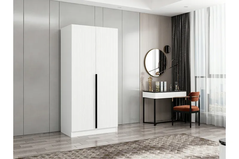 Fruitland Garderob 90 cm, Vit