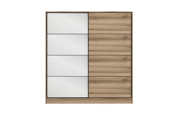 Fruitland Garderob med Spegel - Brun - Förvaring - Garderober & garderobssystem