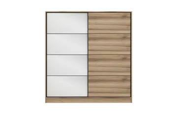 Fruitland Garderob med Spegel - Brun - Förvaring - Garderober & garderobssystem