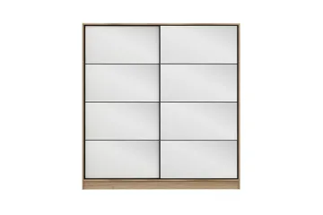 Fruitland Garderob med Spegel - Brun - Förvaring - Garderober & garderobssystem