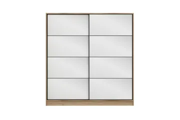 Fruitland Garderob med Spegel - Brun - Förvaring - Garderober & garderobssystem