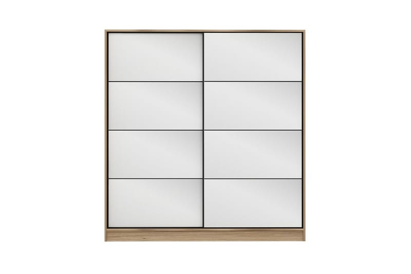 Fruitland Garderob med Spegel - Brun - Förvaring - Garderober & garderobssystem