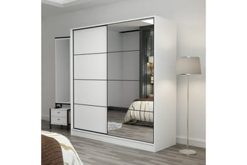 Fruitland Garderob med Spegel - Vit - Förvaring - Garderober & garderobssystem