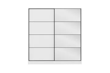 Fruitland Garderob med Spegel - Vit - Förvaring - Garderober & garderobssystem