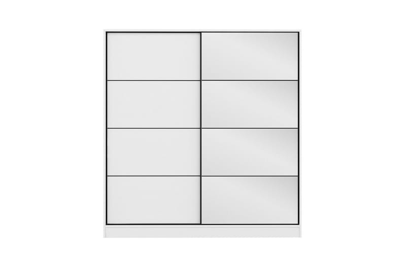 Fruitland Garderob med Spegel - Vit - Förvaring - Garderober & garderobssystem