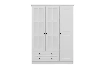 Fruitland Garderob med Spegel - Vit - Förvaring - Garderober & garderobssystem