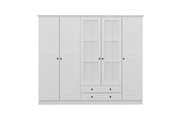 Fruitland Garderob med Spegel - Vit - Förvaring - Garderober & garderobssystem