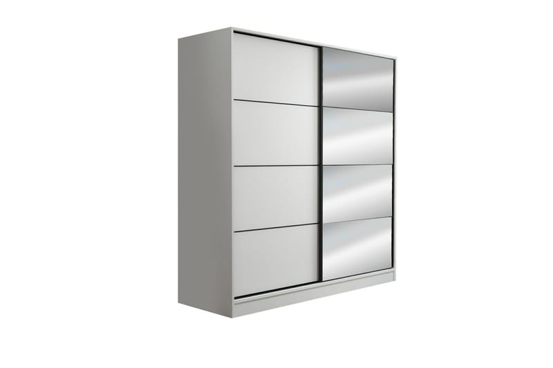 Fruitland Garderob med Spegel - Vit - Förvaring - Garderober & garderobssystem